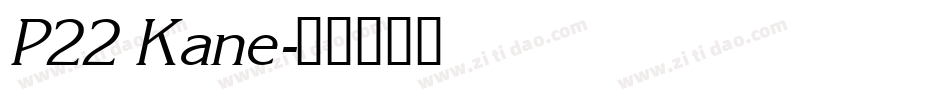 P22 Kane字体转换